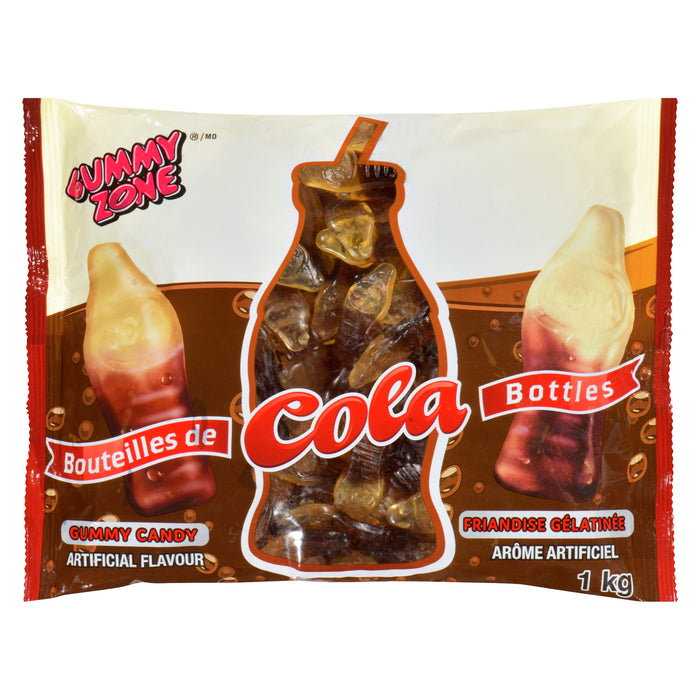 Gummy Zone Cola Bottles Gummy Candy, 1-kg