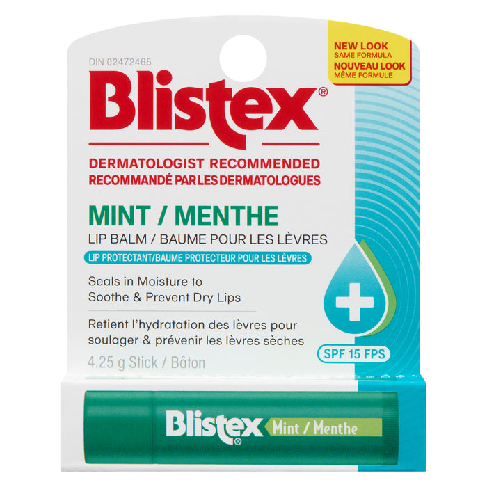 Blistex Lip Balm Mint SPF 15 Stick, 4.25 g