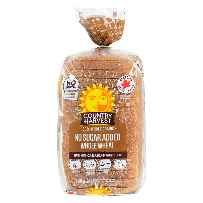 Pain à 100 % de blé entier sans sucre ajouté Country Harvest - 600 g