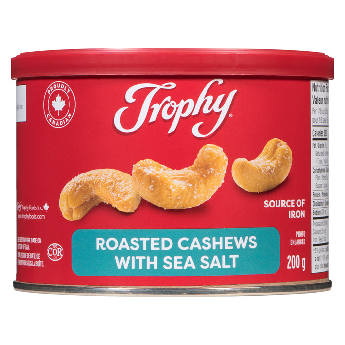 Noix de cajou rôties avec sel marin Trophy - 200 g