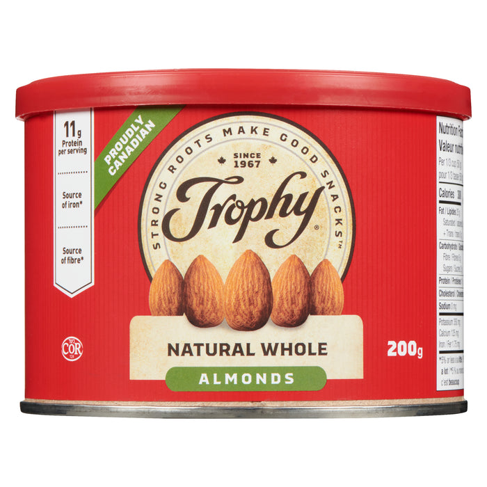 Amandes entières naturelles Trophy - 200 g