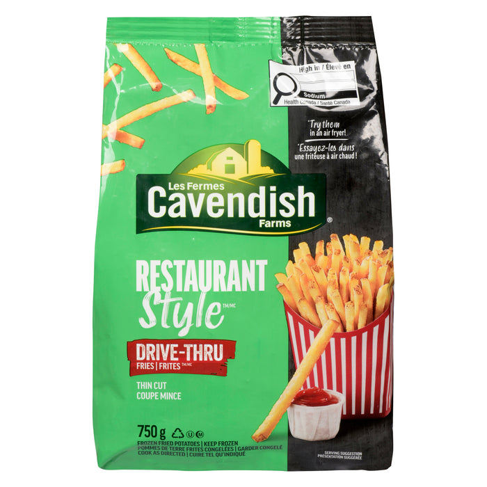 Frites Drive Thru de style restaurant Cavendish Farms - 750 g