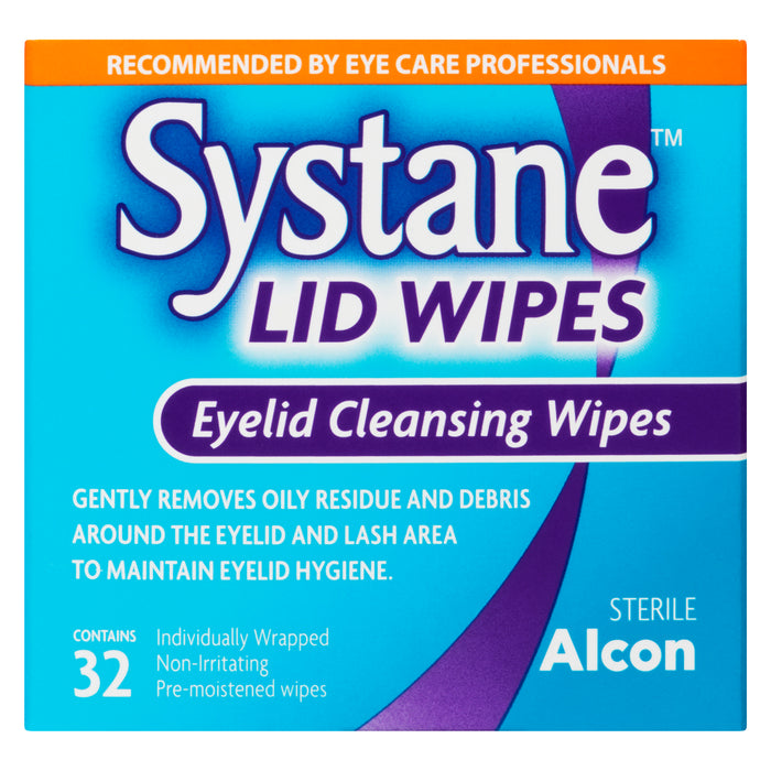 Systane Lid Wipes Eyelid Cleansing Wipes, 32 Pack