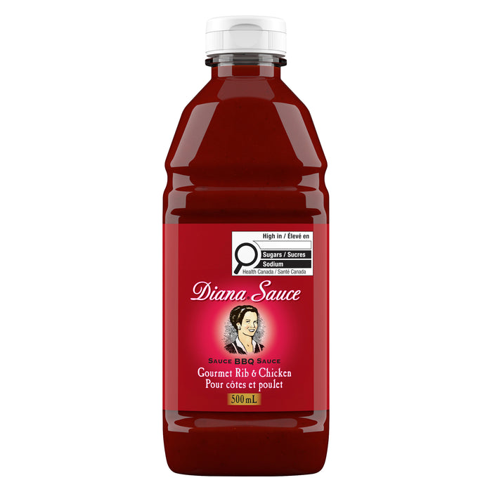 Diana Sauce BBQ pour Côtes et Poulet, 500 ml