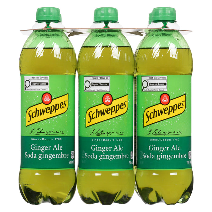 Schweppes Ginger Ale, 6-Pack, 710-ml