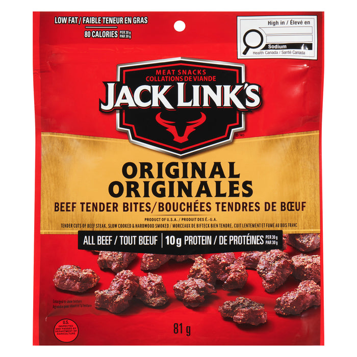 Pépites de bifteck saveur originale Jack Link's - 81 g