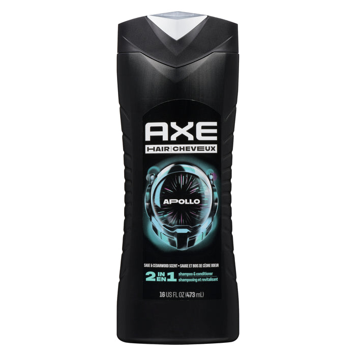 Axe Hair, 2 in, 1 Shampoo & Conditioner Apollo Sage & Cedarwood Scent, 473 ml