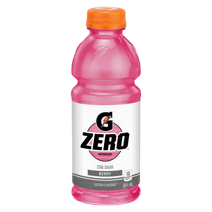 Gatorade G Zero Electrolyte Beverage Berry, 591 ml