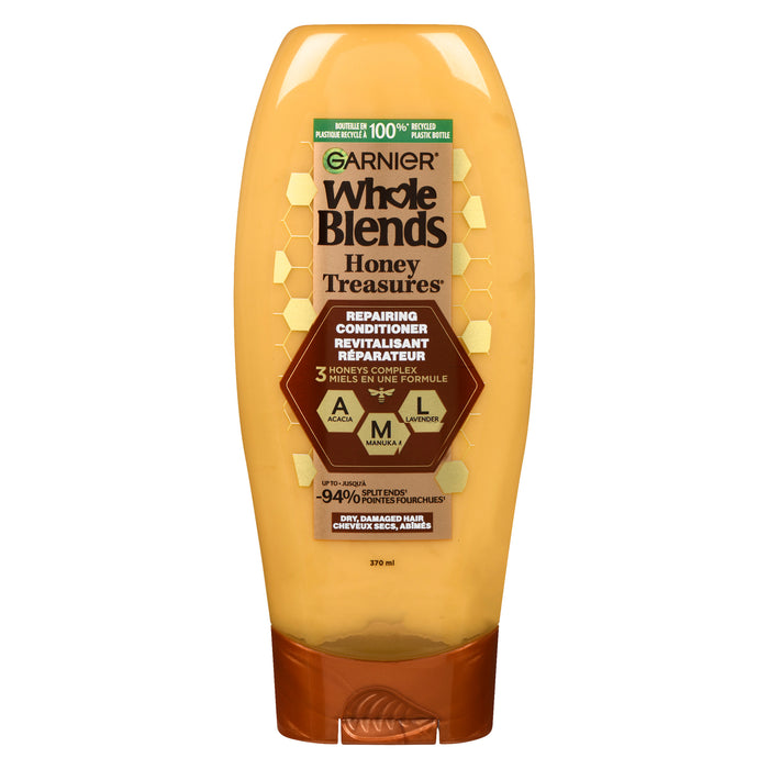 Garnier Whole Blends Honey Treasures Repairing Conditioner, 370-mL