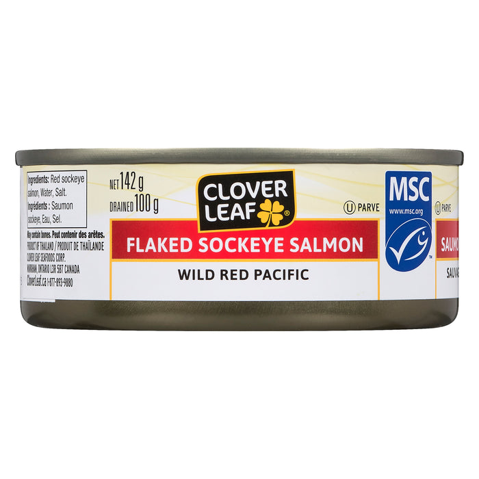 Clover Leaf Sockeye Salmon Wild Red Pacific - 142g