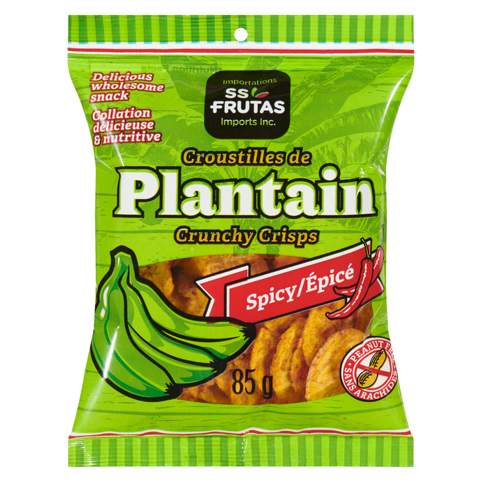 SS-Frutas Imports Inc. Plantain Crunchy Crisps Spicy, 85-g