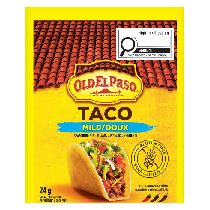 Old El Paso Taco Mélange d'Assaisonnements Doux, 24 g