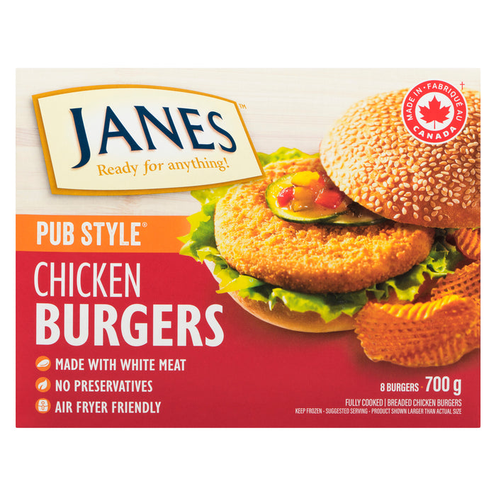 Janes Pub Style Chicken Burgers - 700g