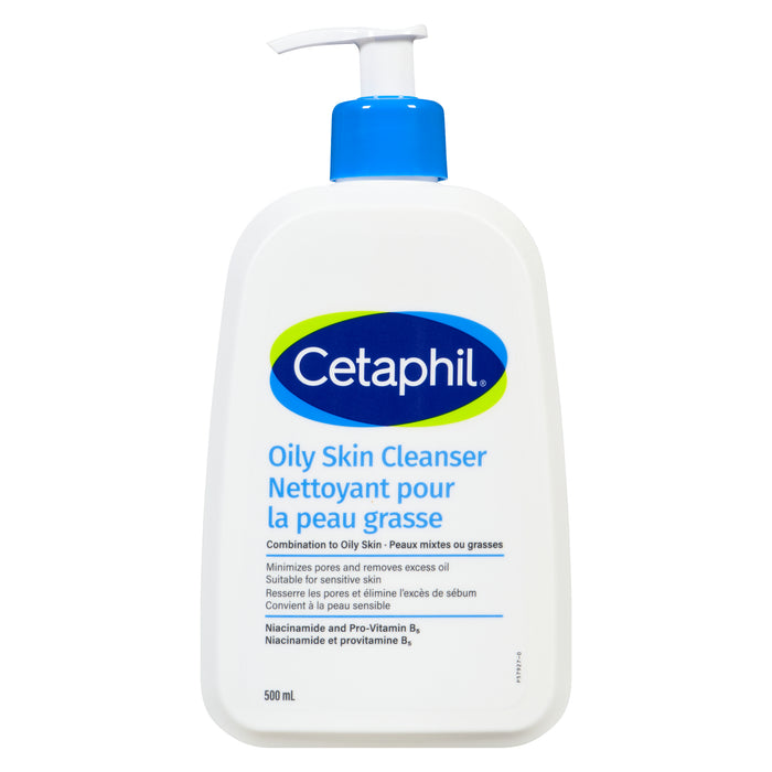 Cetaphil Oily Skin Cleanser Combination to Oily Skin, 500 ml