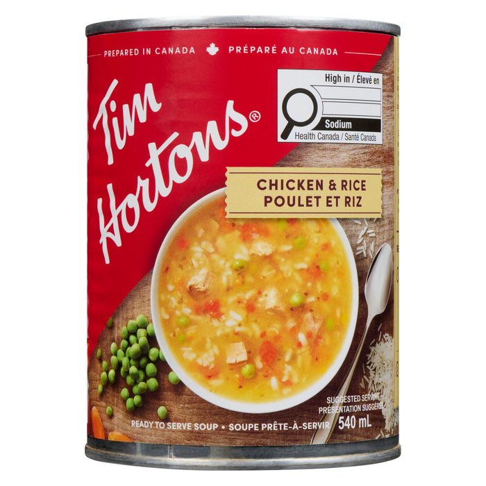 Soupe au poulet et riz Tim Hortons prête à servir - 540 ml