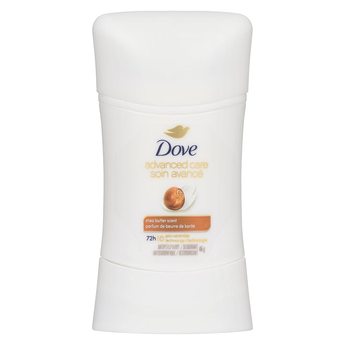 Dove Soin Avancé Antisudorifique Désodorisant Parfum de Beurre de Karité, 45 g