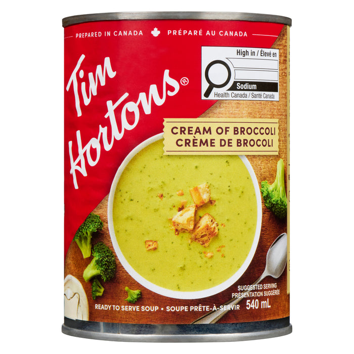 Tim Hortons Ready to Serve Cream of Broccoli Soup, 540-ml