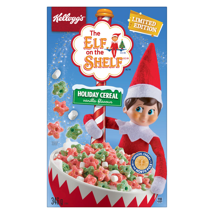 The Elf on The Shelf Céréales des Fêtes Saveur de Vanille édition Limitée, 346-g