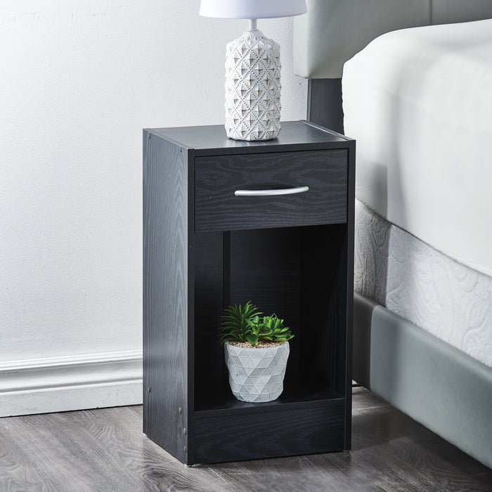 Table de chevet noire