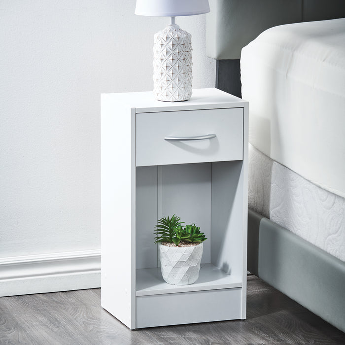 Table de chevet blanche