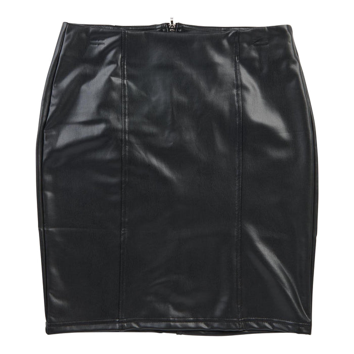 Jupe taille haute en simili cuir noir lily morgan pour femmes