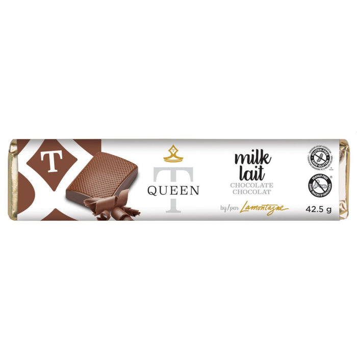 Lamontagne Queen T Milk Chocolate Bar, 42.5-g