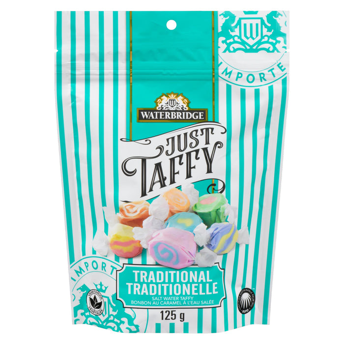 Waterbridge Just Taffy Bonbon au Caramel à l'Eau Salée Traditionelle, 125 g