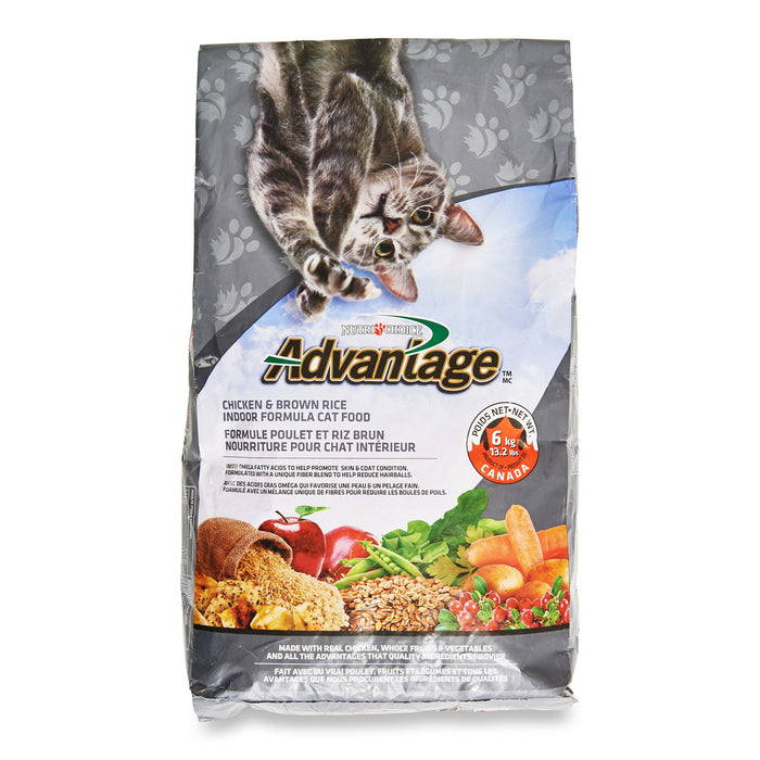 Advantage Chicken and Brown Rice Cat Food, 13.2-lb