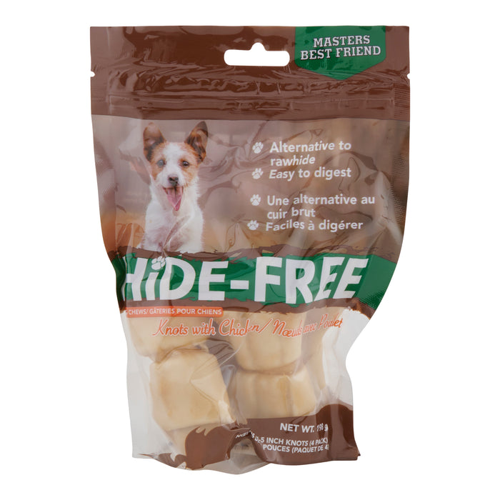 Hide-Free Knot Chews with Chicken, 4-Pack