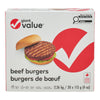 Burgers de boeuf Giant Value, emb. de 20, 2,26 kg