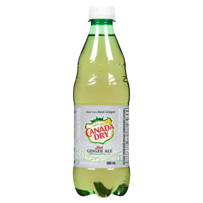 Canada Dry Diet Sugar-Free Ginger Ale, 500-ml