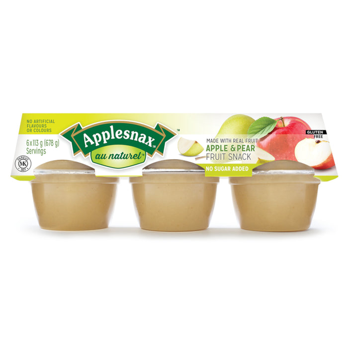Applesnax Apple and Pear Fruit Snack, 6-Pack, 113-g