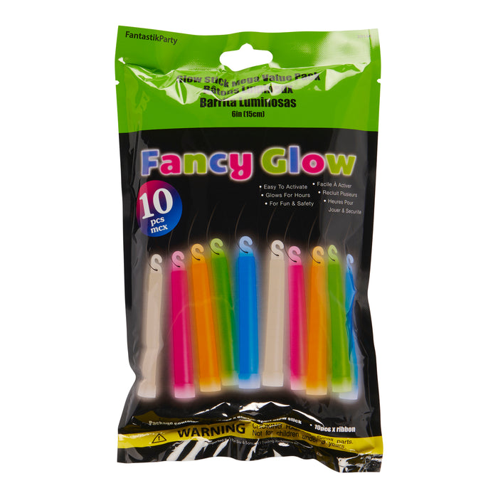 Bâtons lumineux, 6 po, emballage de 10
