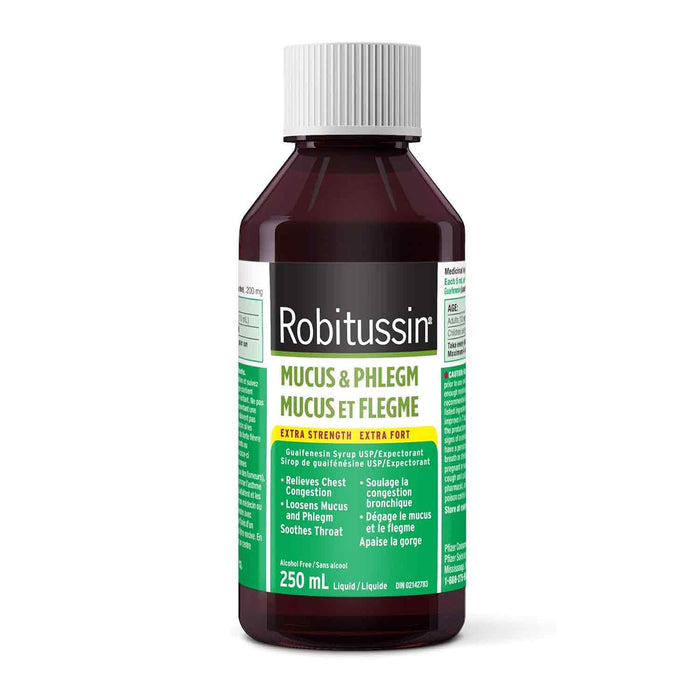 Robitussin Mucus et flegme extra fort, 250 ml