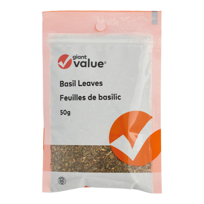 Giant Value Basil Leaves, 50 g
