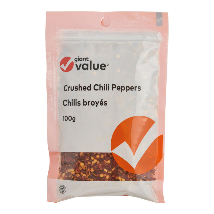 Piment chili écrasé Giant Value, 100 g