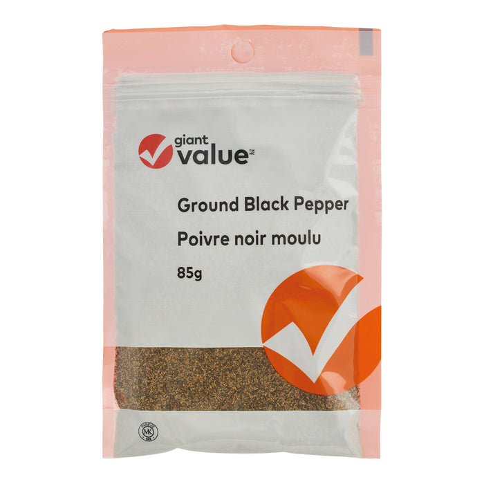 Giant Value Ground Black Pepper, 85 g