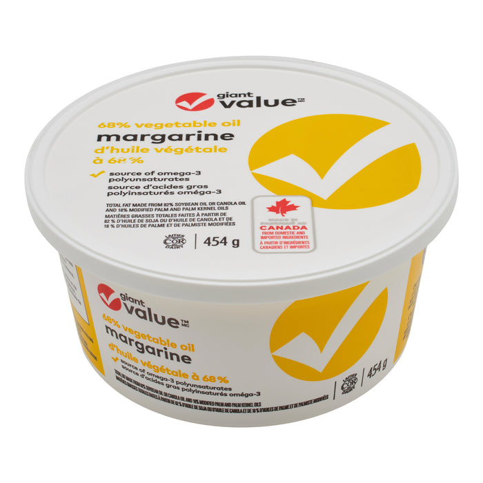 Giant Value Vegetable Oil Margarine, 454g