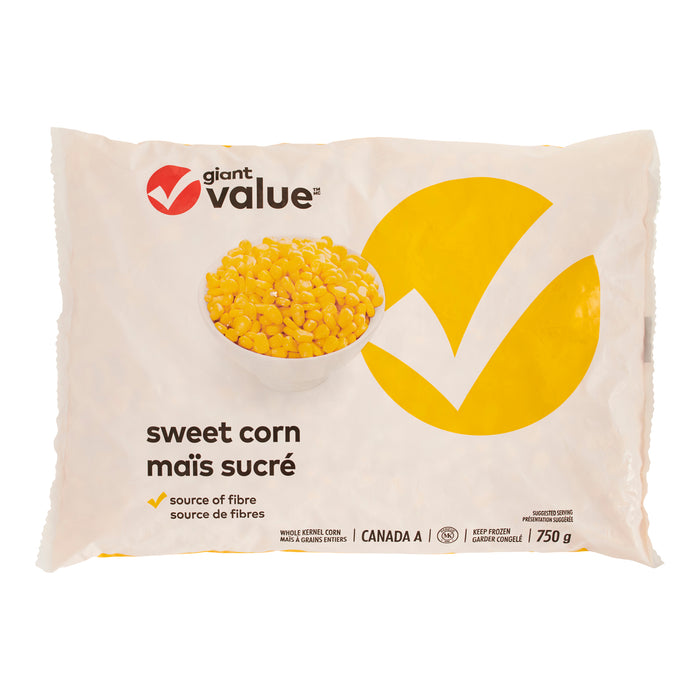 Giant Value Super Sweet Frozen Corn - 750g