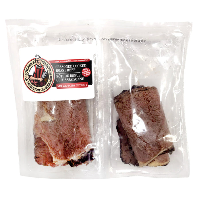 Rôti de ronde de boeuf cuit assaisonné Sélection du boucher, 300 g