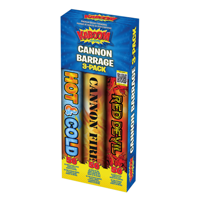 KABOOM Cannon Barrage, 3 Pack