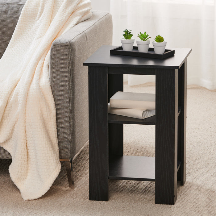 Table d'appoint à 3 niveaux – noir