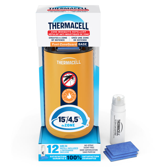 Thermacell Fuel-ZoneGuard Base Fuel Powered Mosquito Repeller with 12-Hour Refill