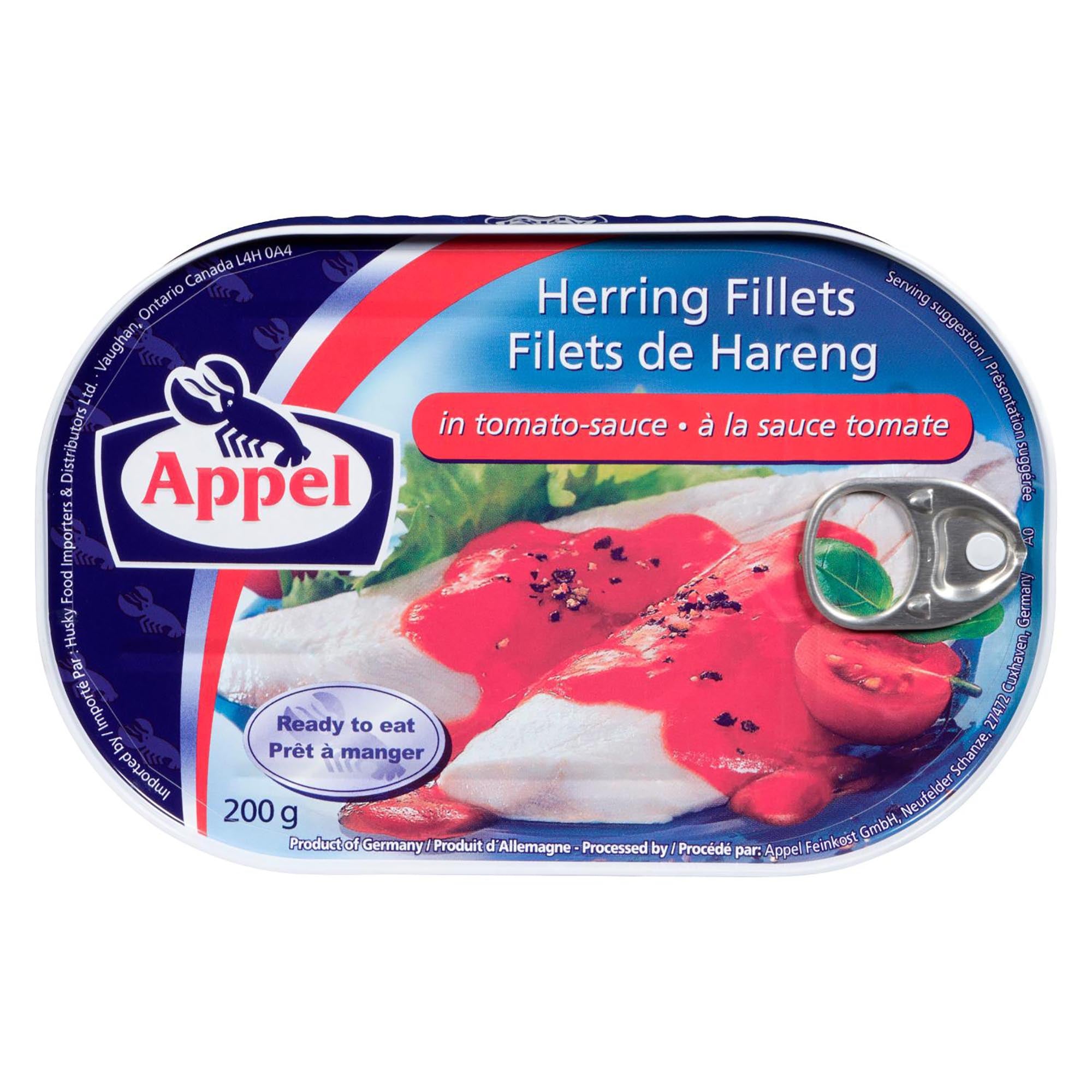 Appel Herring Fillets in Tomato Sauce, 200g Giant Tiger
