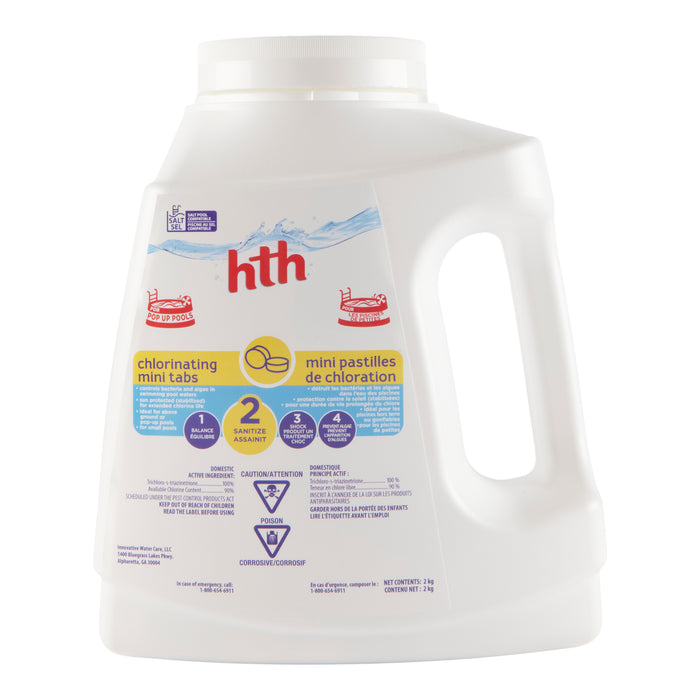 Mini-pastilles de chloration hth, 4,4 lb