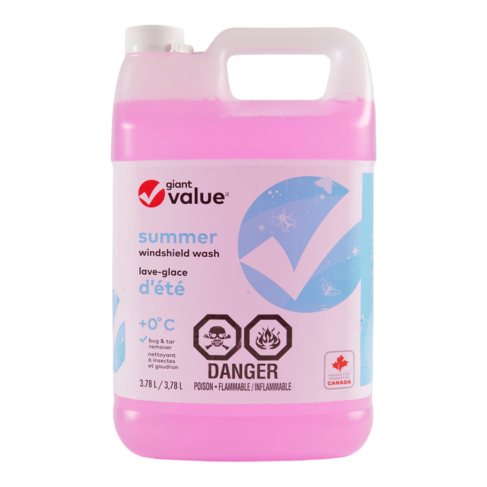 Giant Value Summer Windshield Wash, 3.78-L