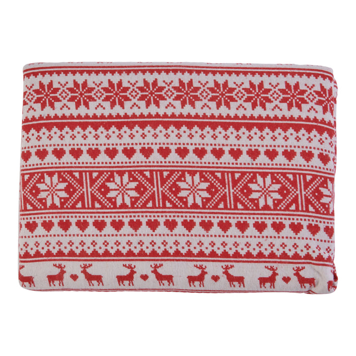 Christmas Cheer Queen Cotton/Polyester Flannel Sheet Set, 4-Piece