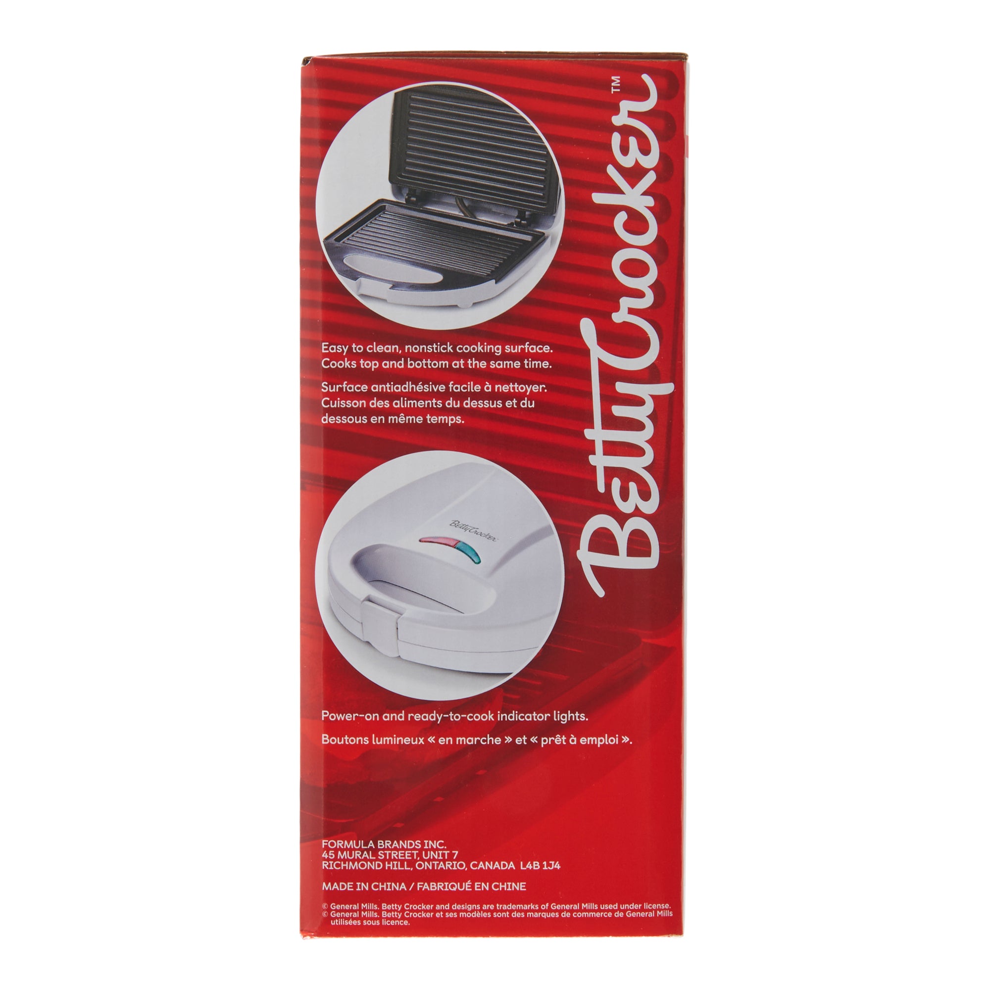 Betty Crocker Sandwich Grill, White Giant Tiger