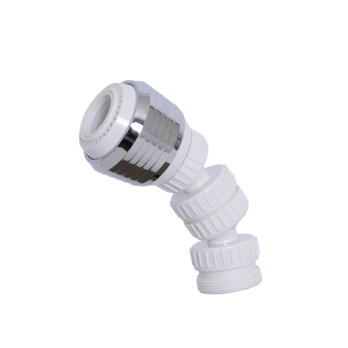 HOMEid Adjustable Swivel Faucet Adapter, Chrome