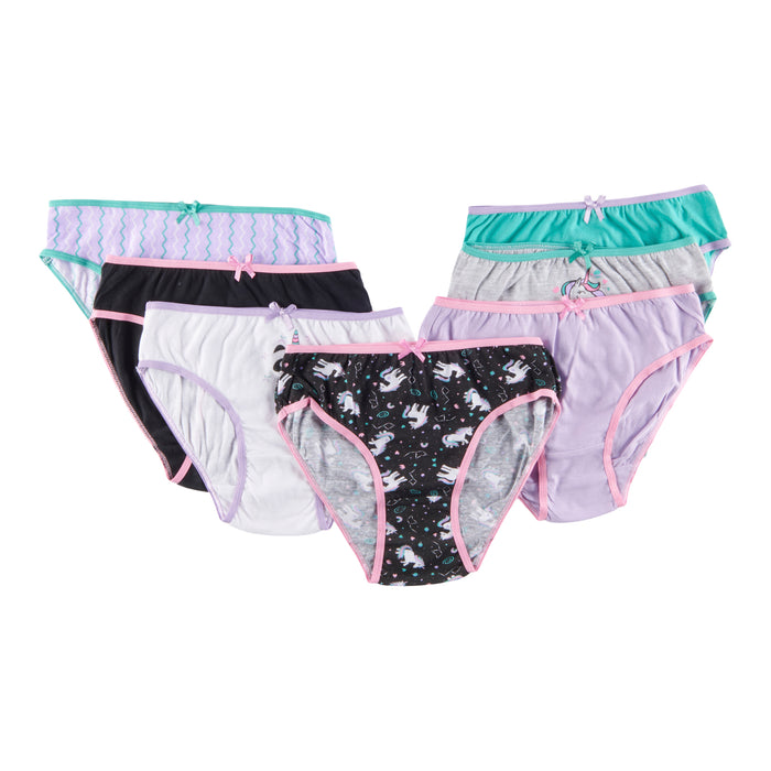 BELLA & BIRDIE Girls' Underwear, 7-Pack